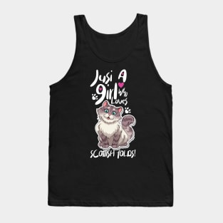 Scottish Fold Cat Tank Top